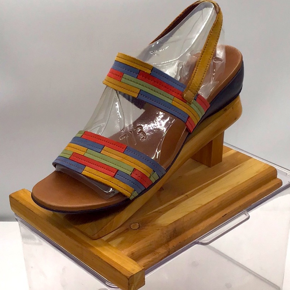 Munro Multi-Color Ankle Strap Sandal